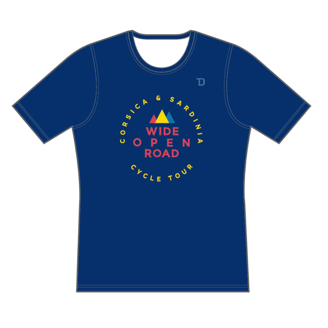 Detour Casual Tee - Corsica & Sardinia Cycle Tour
